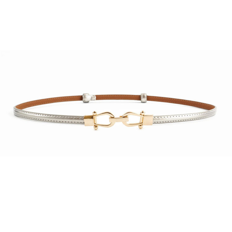 Leather adjustment to buckle belt