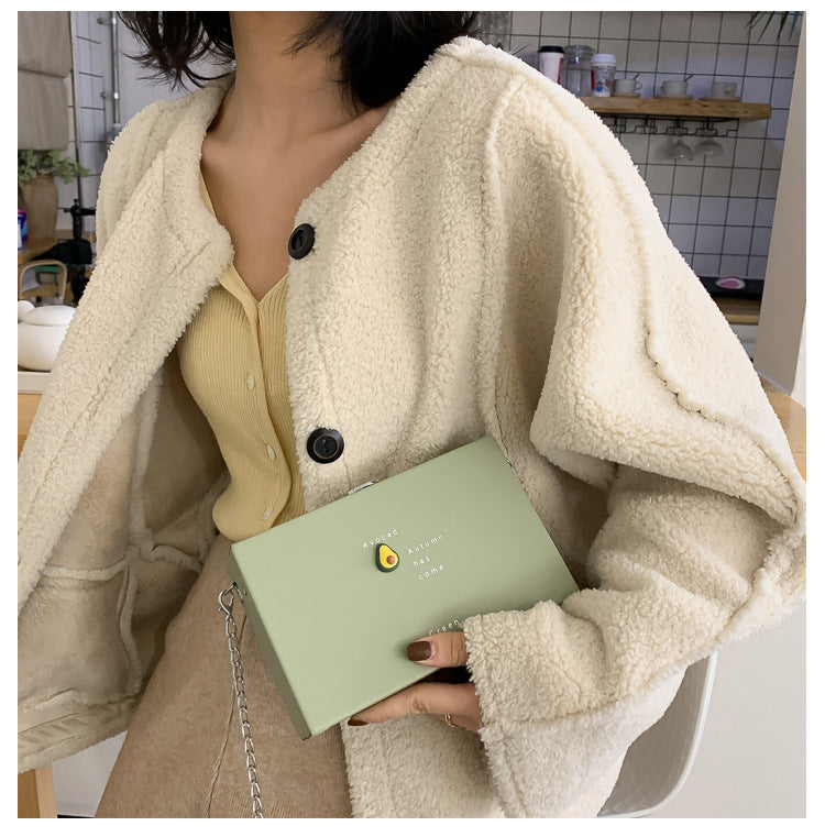 Versatile Messenger Bag Chain Box Small Square Bag