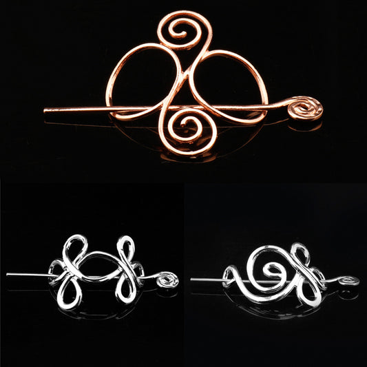 European and American simple metal hairpin