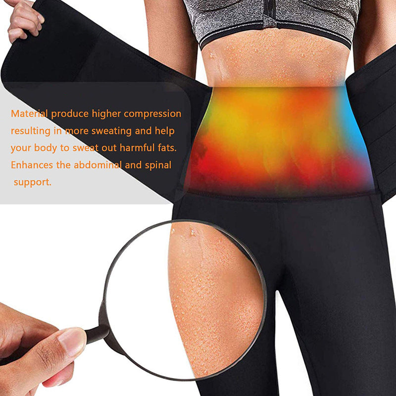 High-waisted abdomen pants