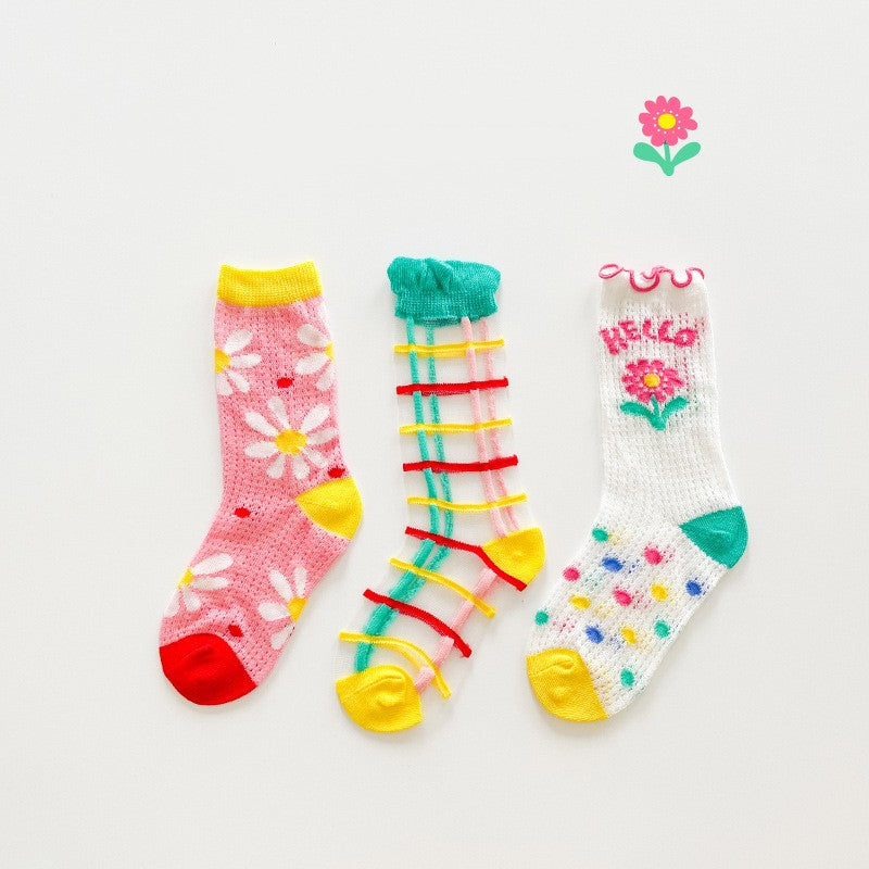 Illustration Wind Cass Socks Cotton