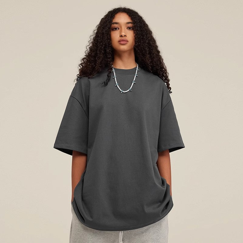 Solid Color Loose Half-sleeved T-shirt