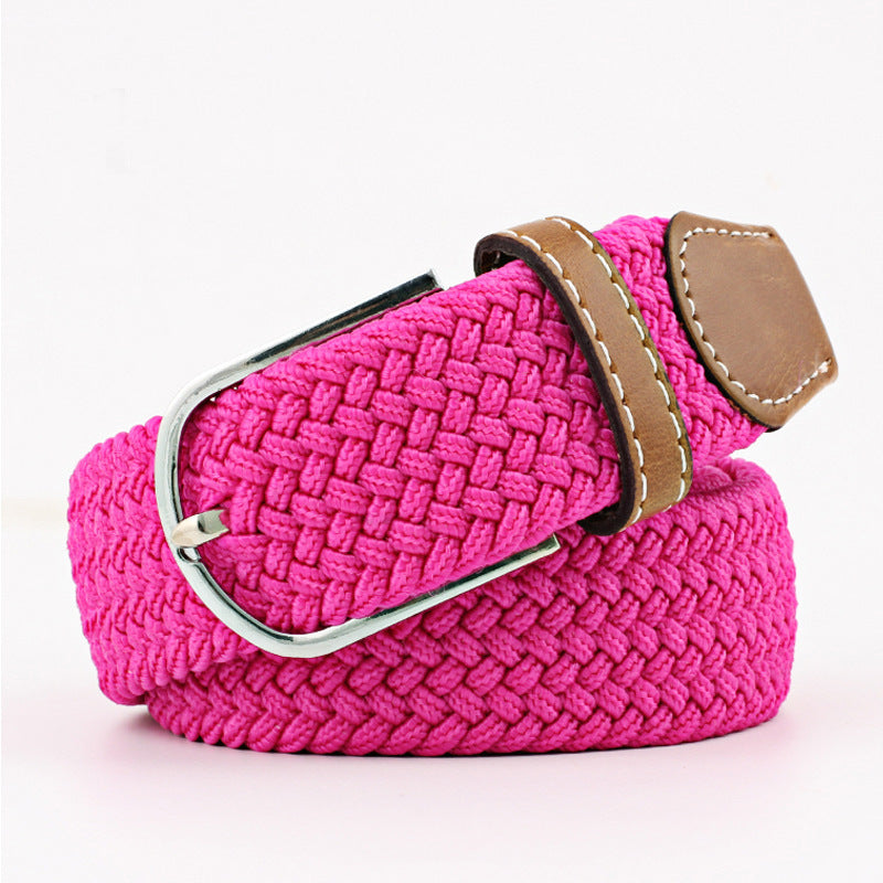 Canvas stretch woven belt