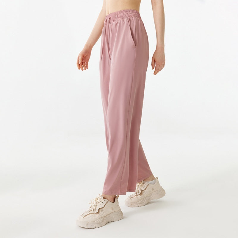 Slim Fit Breathable High Waist Workout Trousers