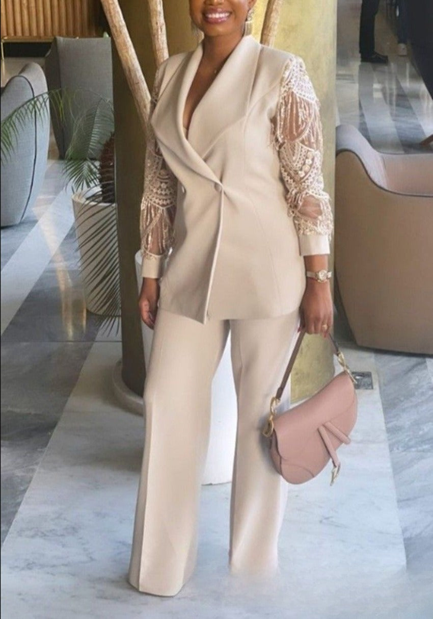 Chic Commuter Plus-Size Two-Piece Casual Set