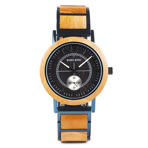 BOBOBIRD Wooden Watch Couple Watch Wooden Hand Mount