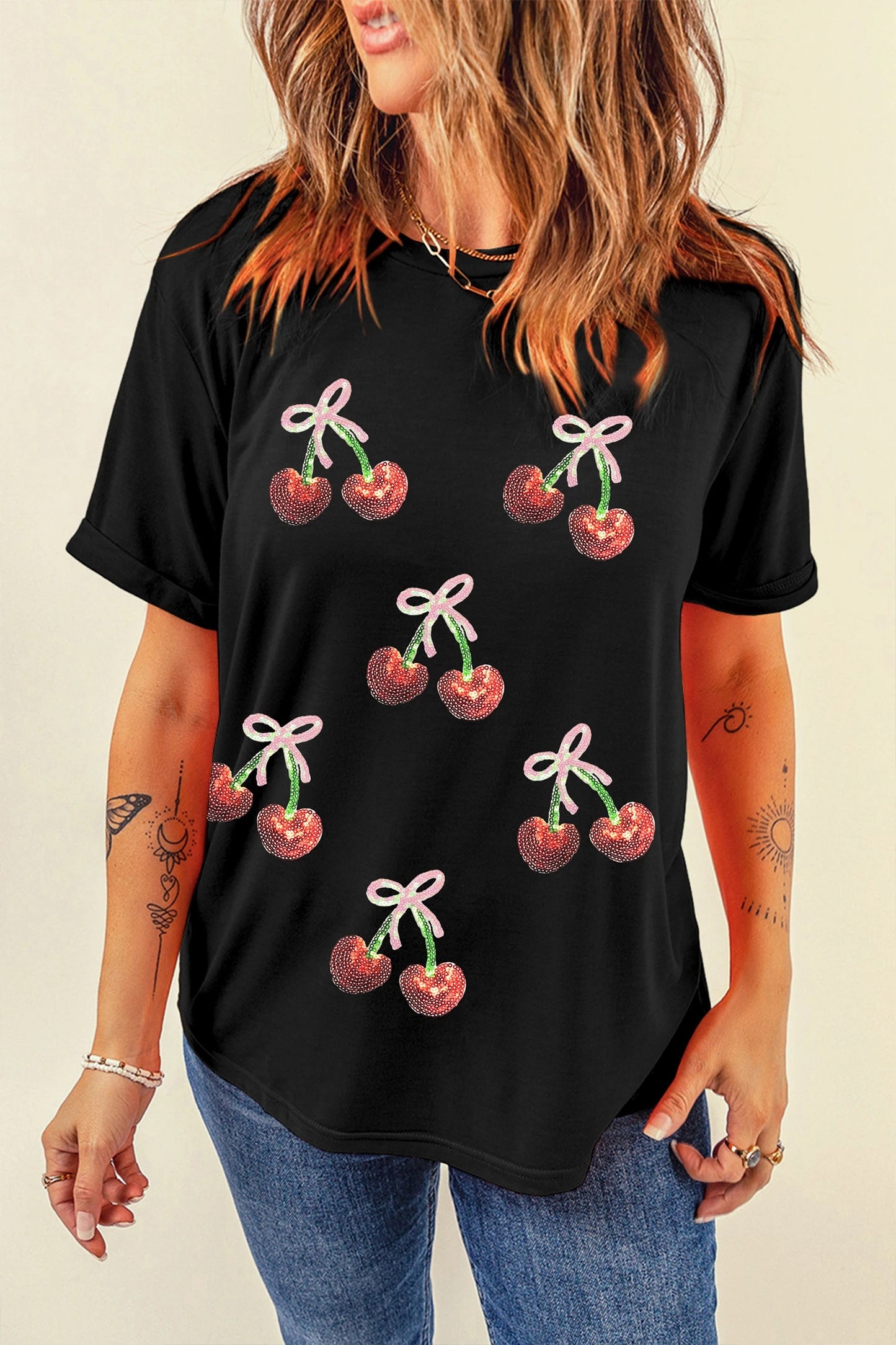 Women's Casual Printed Loose Short Sleeve