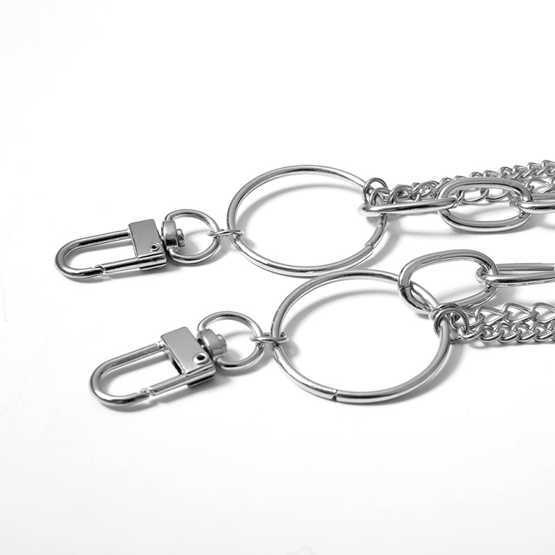 Tassel geometric waist chain