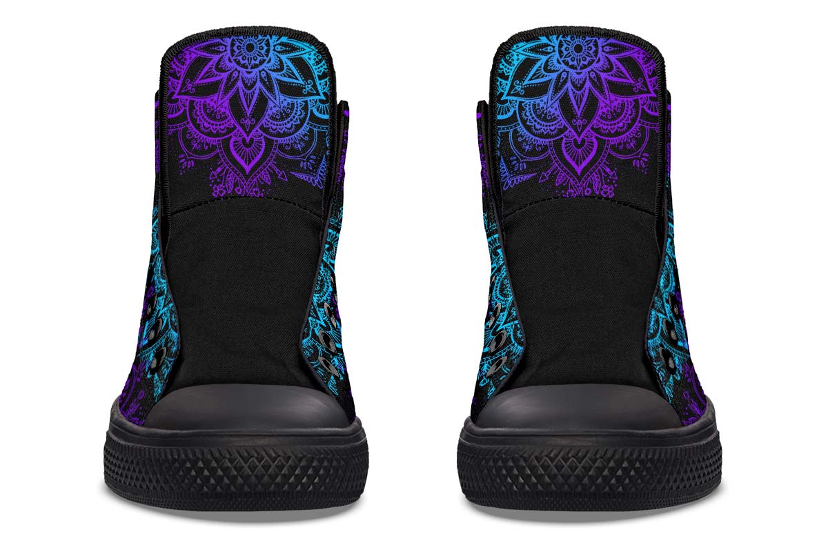 Printed Couple High-top Canvas Shoes