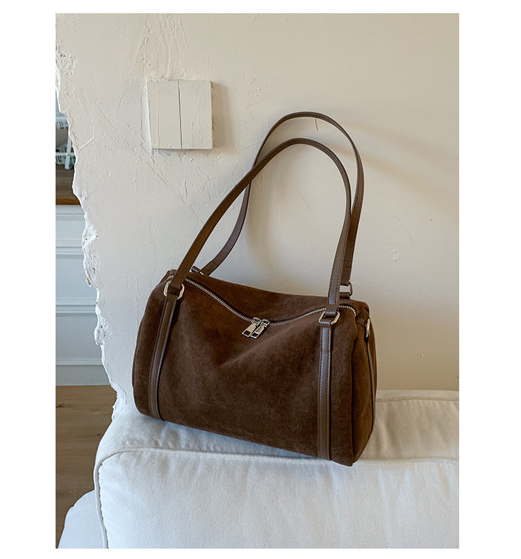 Women's Suede Shoulder Large-capacity Crossbody Bag