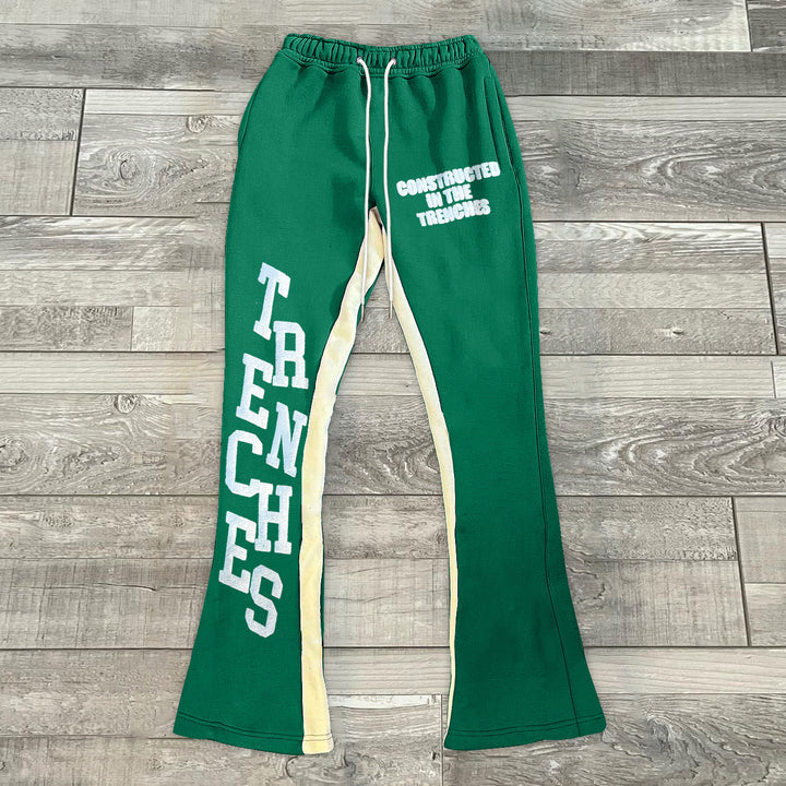 3D Printing Fashion Loose Casual Bell-bottom Pants