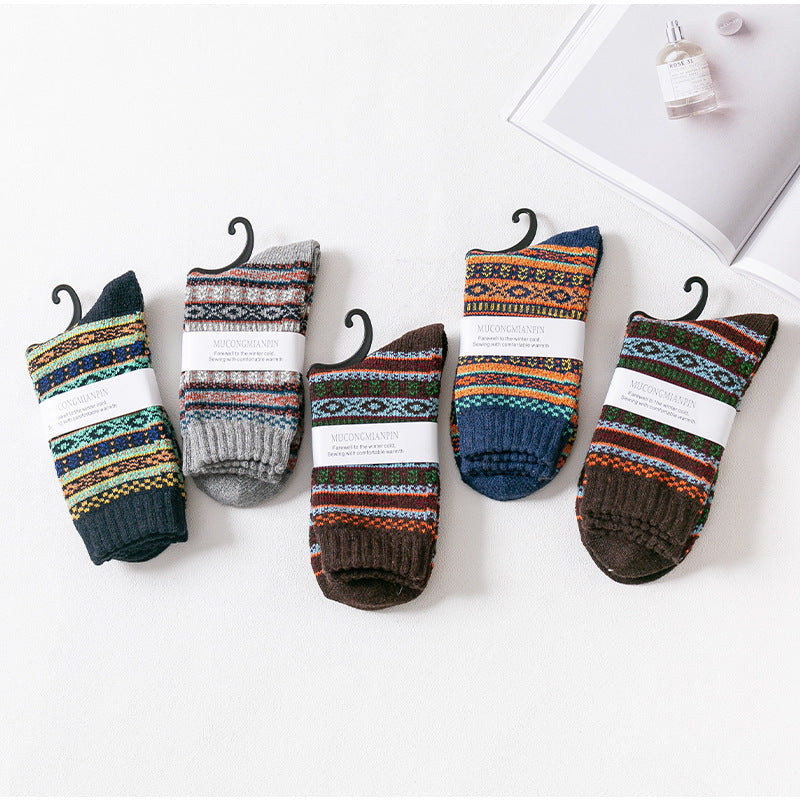 Wind Thickened Warm Socks Men And Women
