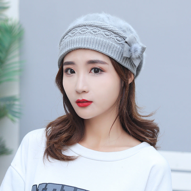 New Women's Winter Warm Fleece Knitted Hat