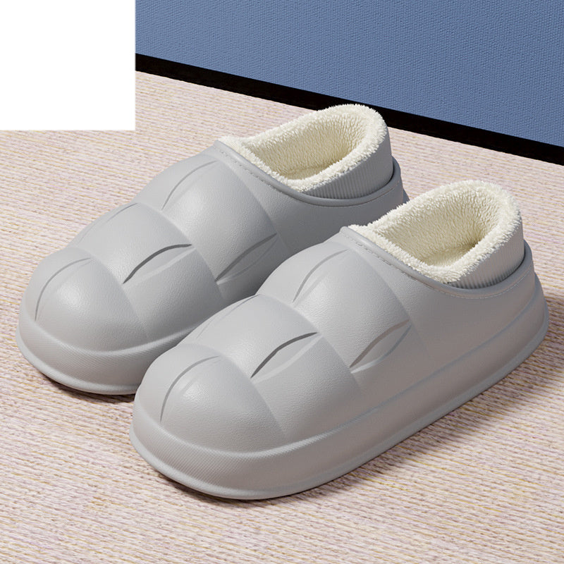 Removable And Washable Cotton Slippers Women's Autumn And Winter Bag Heel