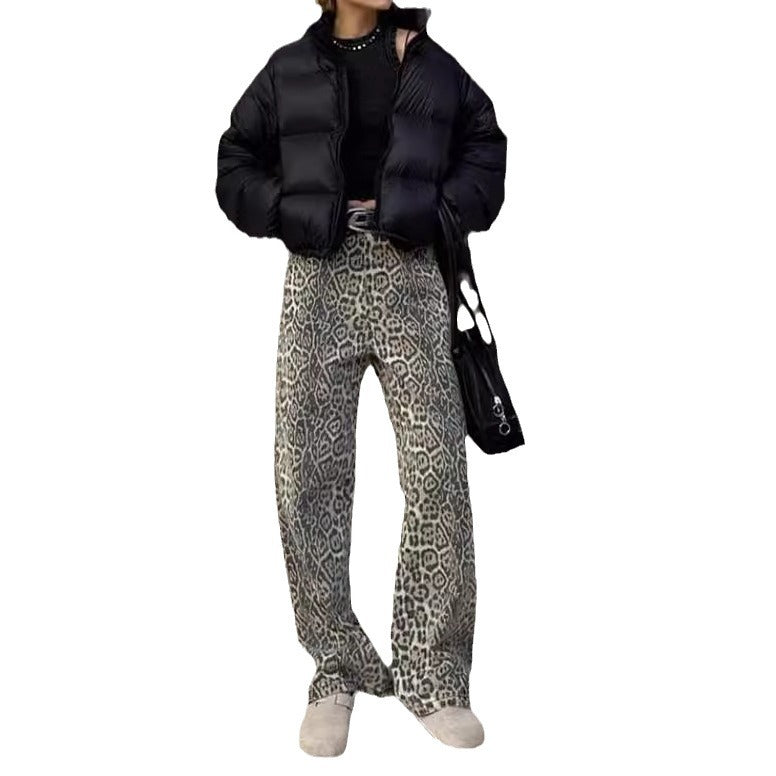 American-style Retro Street Straight Wide-leg Pants
