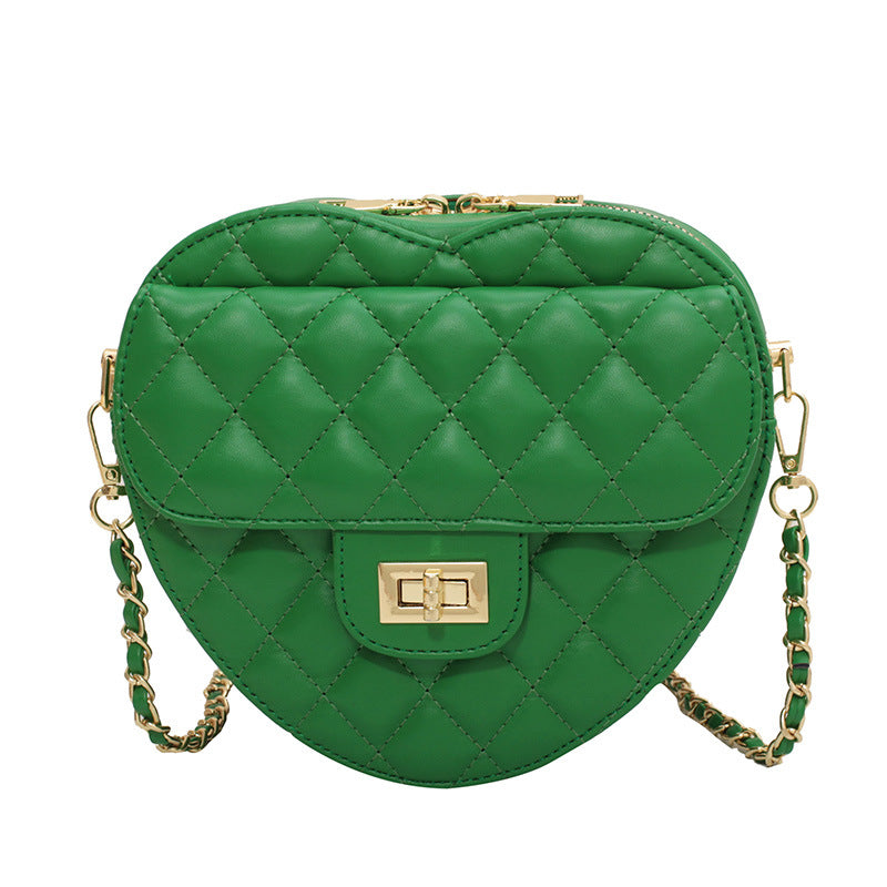 New Light Luxury Niche Love Diamond One-shoulder Messenger Bag
