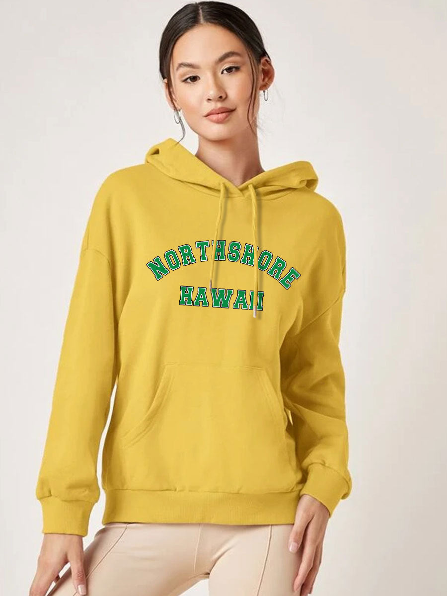 Trendy Women's Sweater Alphabet Personalized Print