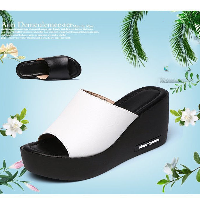 Women's summer platform sandals and slippers