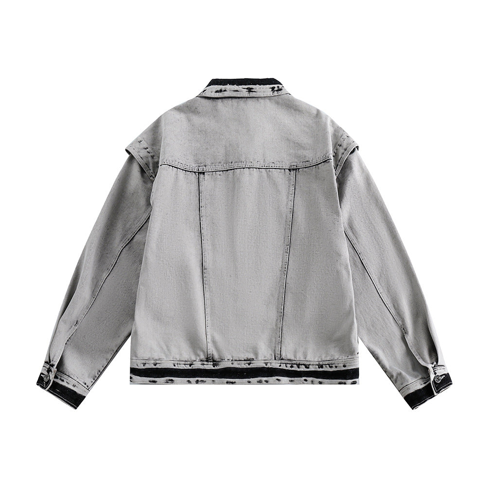 Waste Soil Niche Design Sleeve Removable Loose Jacket