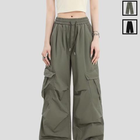 American Retro Workwear Casual Pants Loose