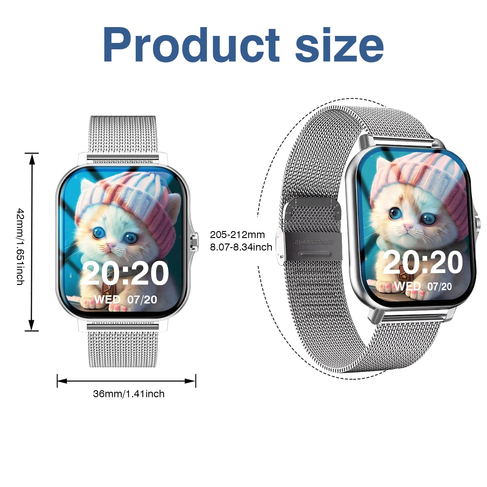 2025 New Smart Watch, Wireless Voice, Multi-Sport Mode, Fitness Tracker Smart Watch, Unisex, Holiday Gift