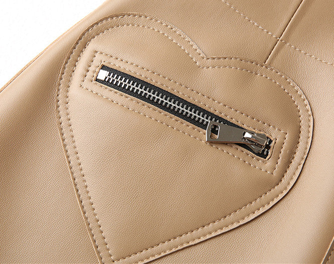 Bag Hip High Waist Thin Sheep Skin Skirt
