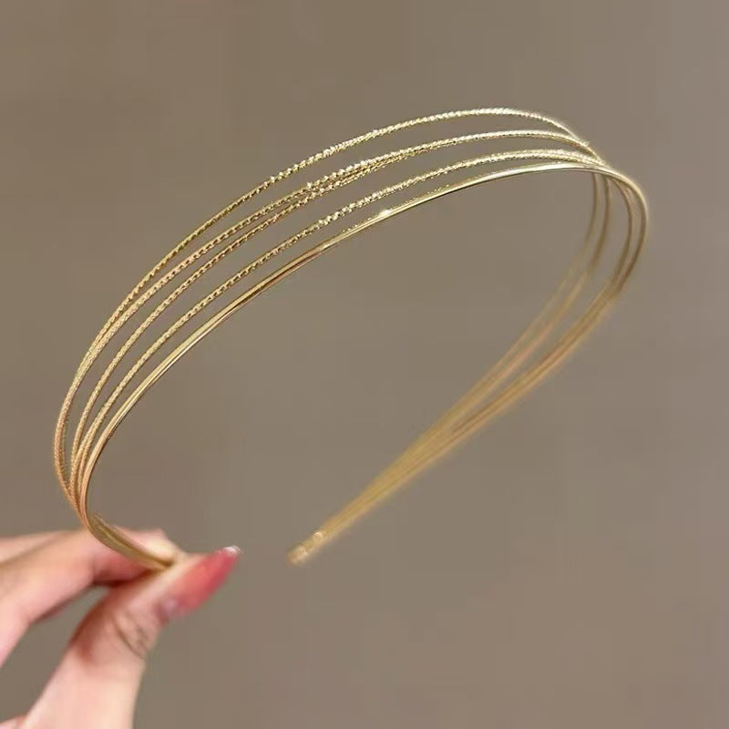 Hot-selling European And American Metal Headband Stylish And Minimalist