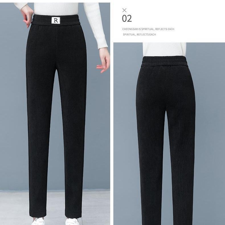 Warm Velvet Padded Thickened Bejirog Casual High Waist Slimming Skinny Pants