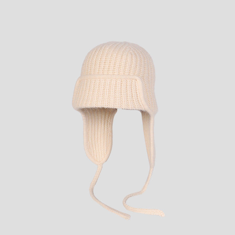Double-layer Thickened Winter Warm Ear Protection Knitted Hat