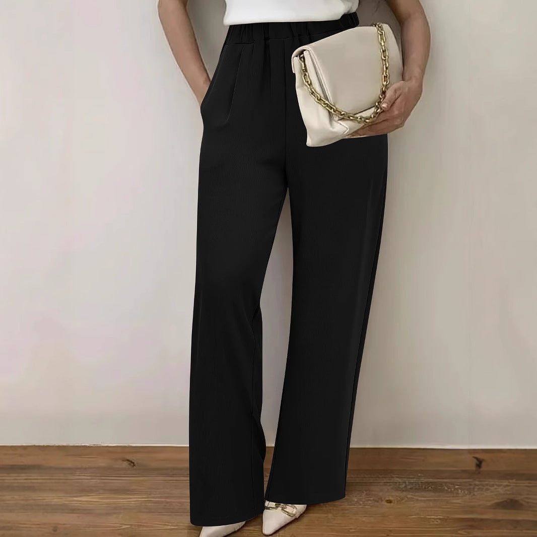 Stylish Western-style Trousers Long Pants With A Simple, Slimming American Design