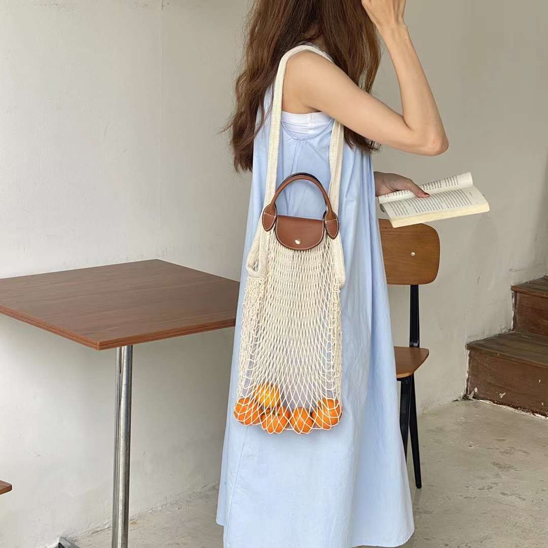 Bagone Shoulder Large Capacity Beach Bag Mesh Storage