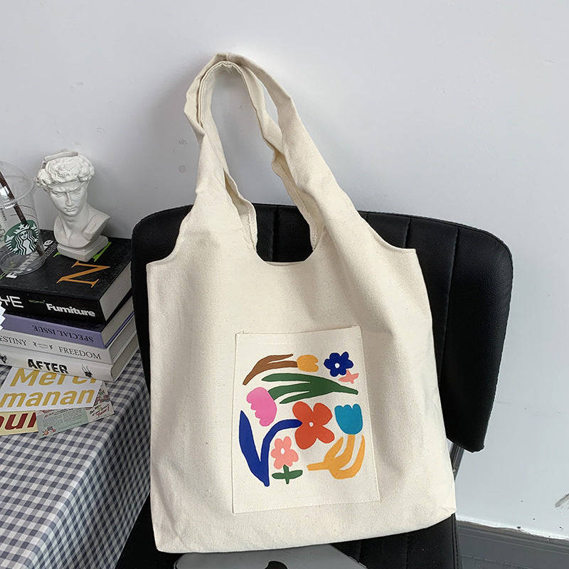 Canvas Bag Girl's Summer Shoulder Portable