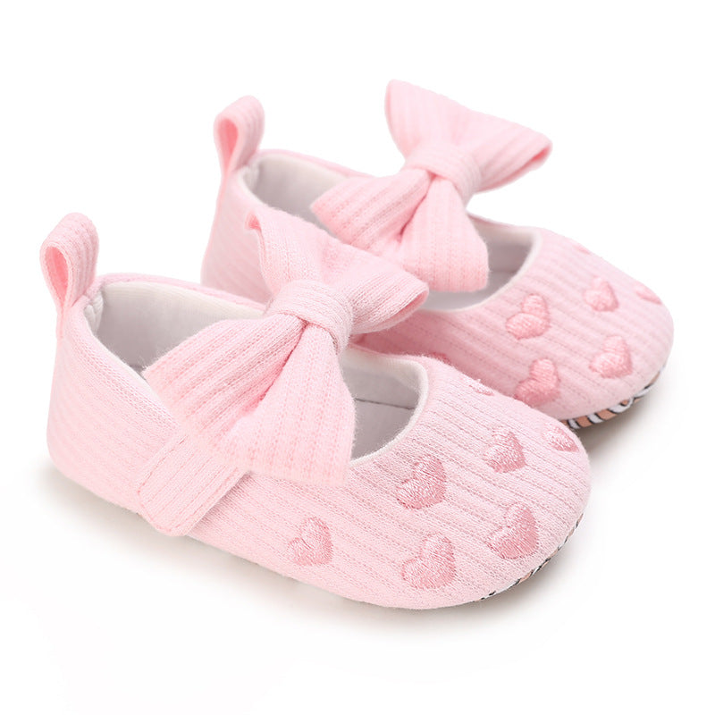 Years Old Baby Cotton Love Pattern Princess Baby Toddler Shoes