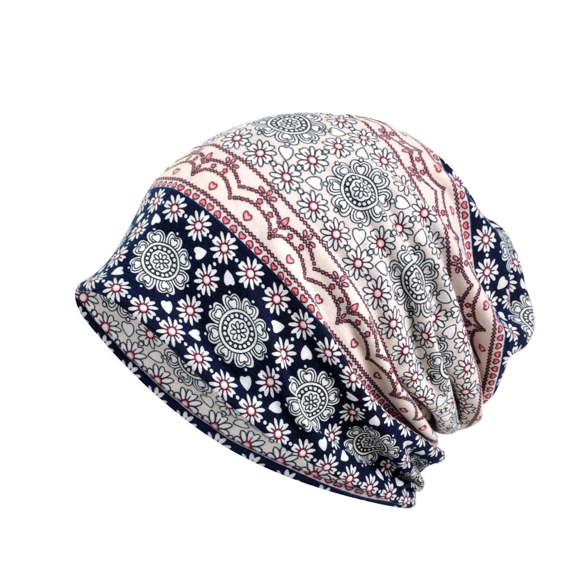 Women's Fashion Print Wrap Head Hat
