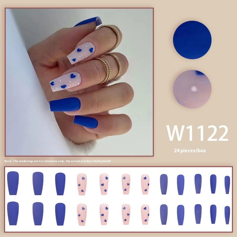 Blue Loving Heart Matte Fashion Wear Armor