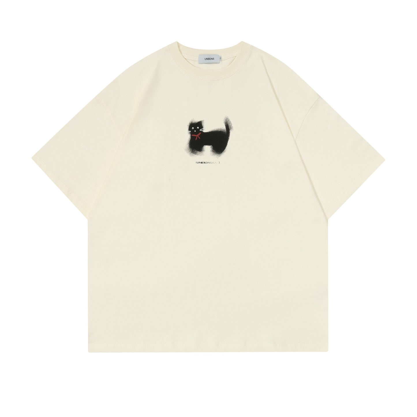 Summer Simple Pattern Design Loose High-grade Neutral Short-sleeved T-shirt