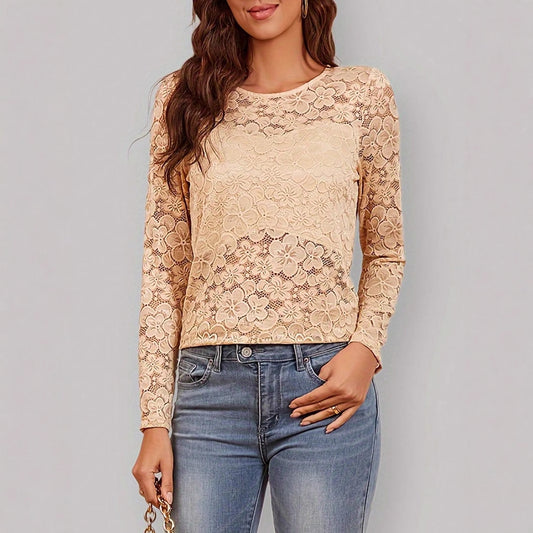 Sexet Personlighed Slim Fit Langærmet Underdel Bluse