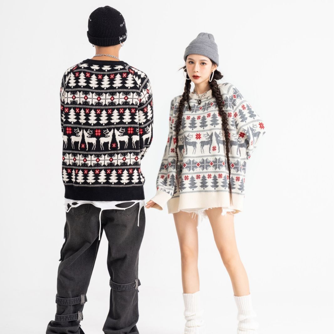Løs og moderne casual sweater til par - mænd og kvinder