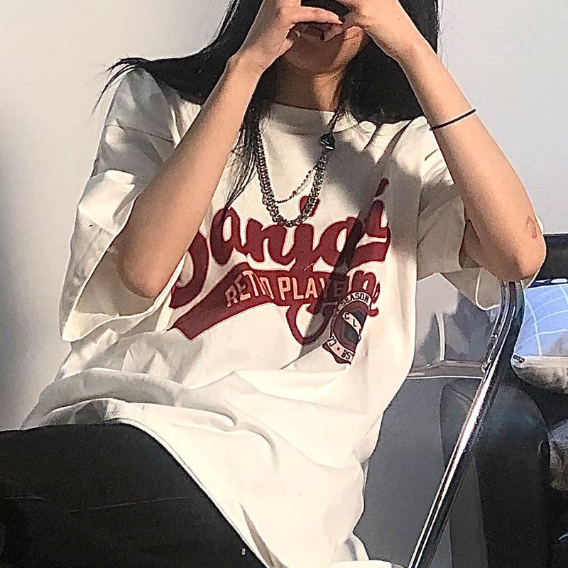 White Short Sleeve Half Sleeve Top