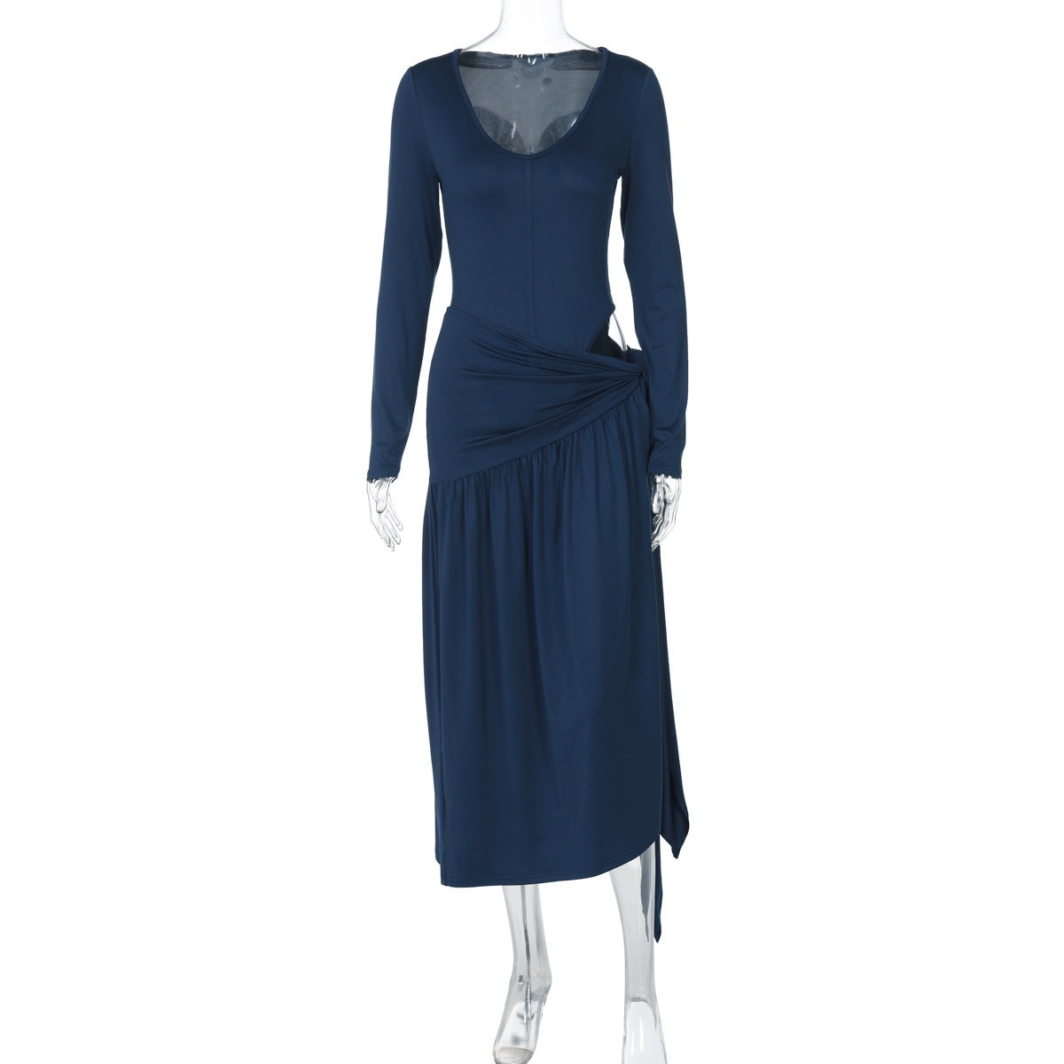 Women's Fashion Sexy Long-sleeved Jumpsuit Lace-up