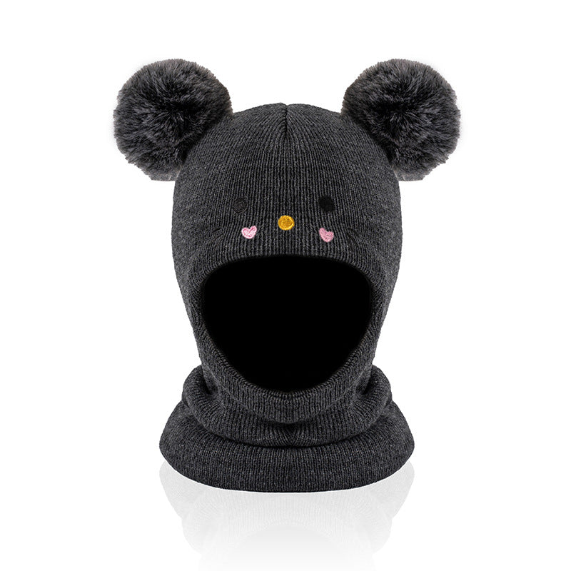 Embroidery Cartoon Cat Hat For Boys And Girls
