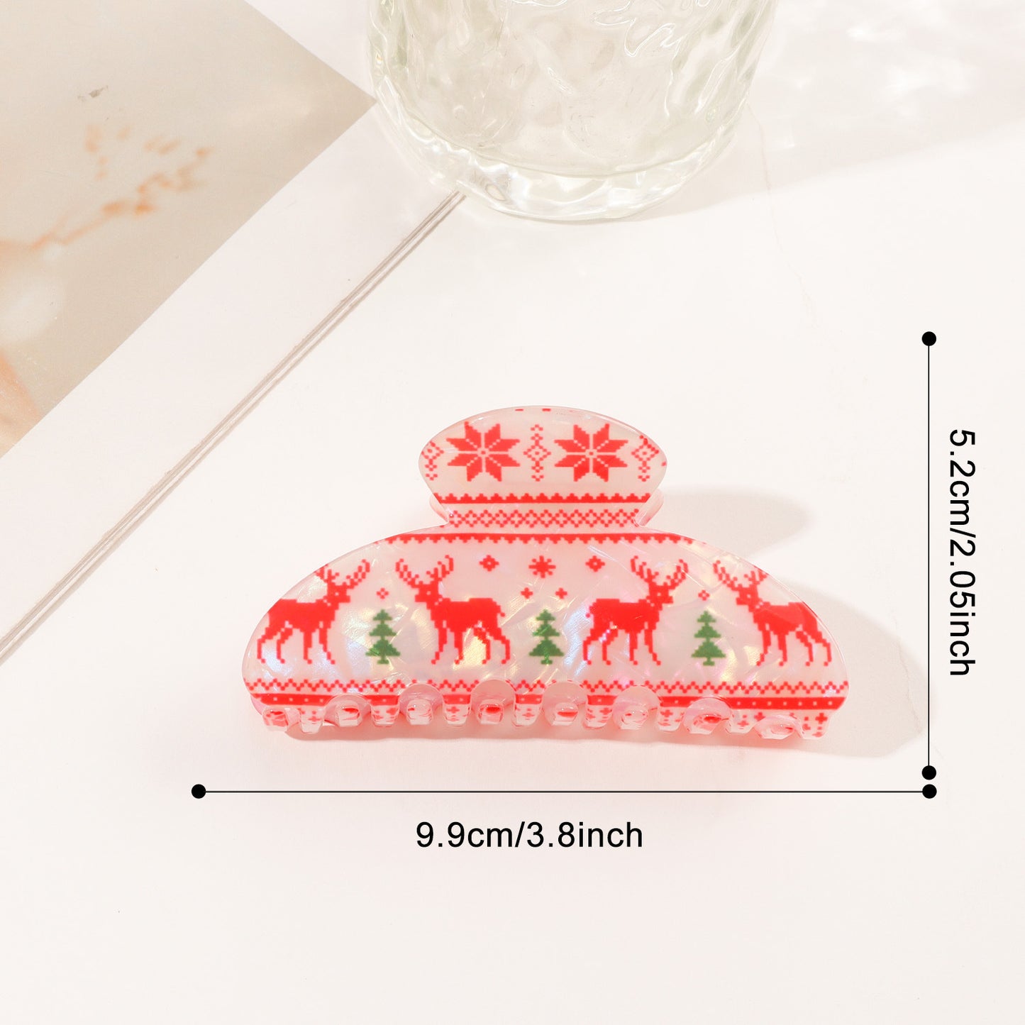 Christmas Themed Atmospheric Colorful Shark Hair Clip