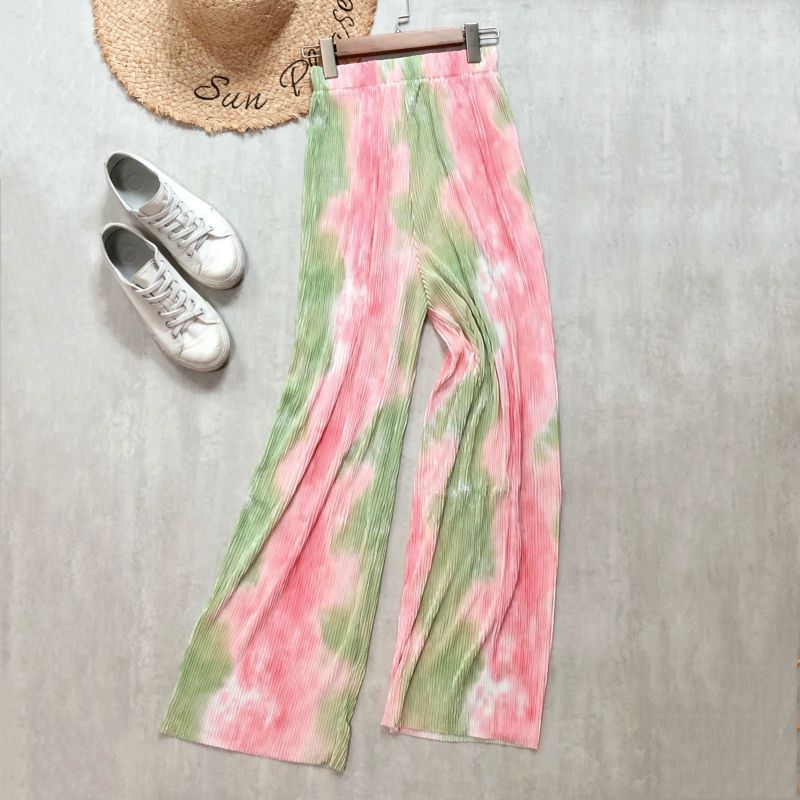 Spring And Summer Women's Wide-legged Pants High Waist Pleated