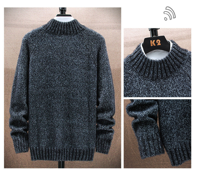 Teenagers Wear Knitted Sweater Tops And Bottoming Shirts
