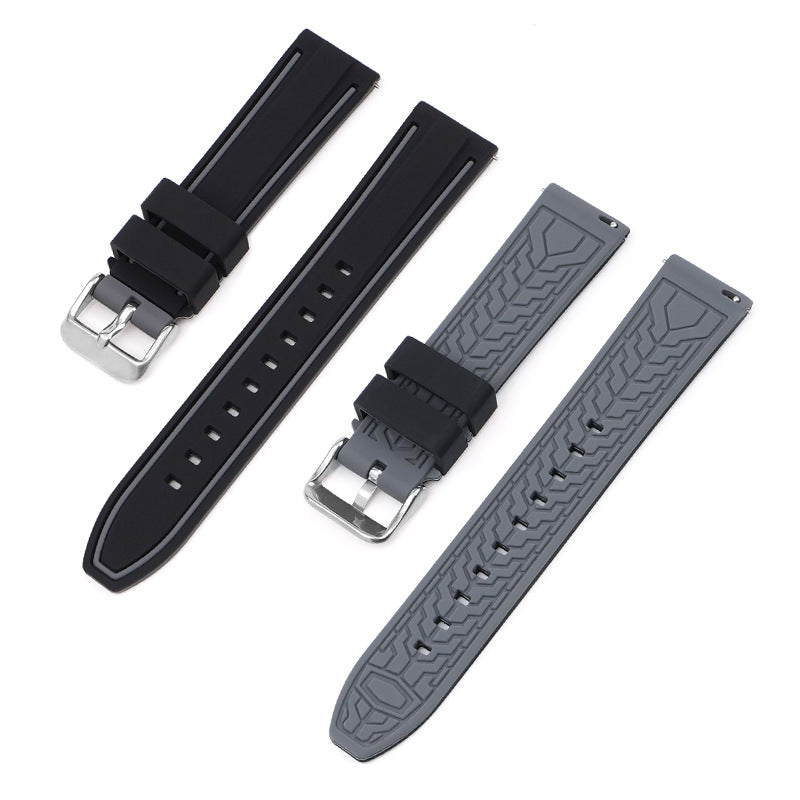 match 20mm Mercury Moon Two-color Silicone Strap