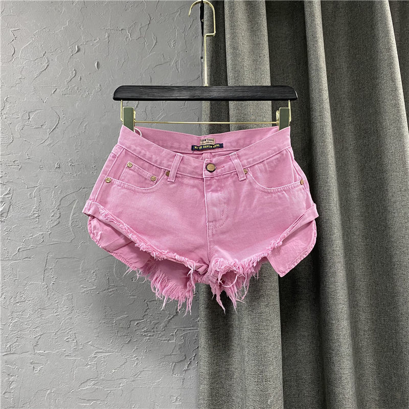 Fashion Personality Fruit Green Denim Shorts