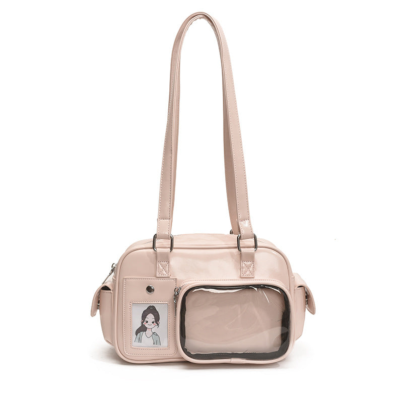 Large Capacity Crossbody Transparent Two-dimensional Cartoon Backpack