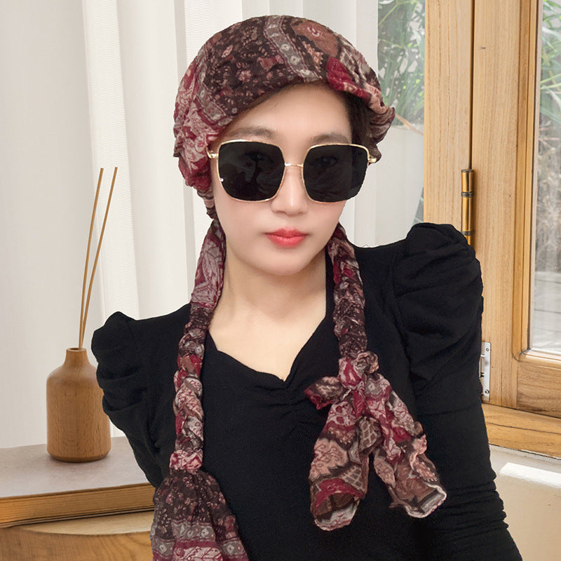 Hand-woven Hair Braid Scarf Girls Fashion Thin Scarf
