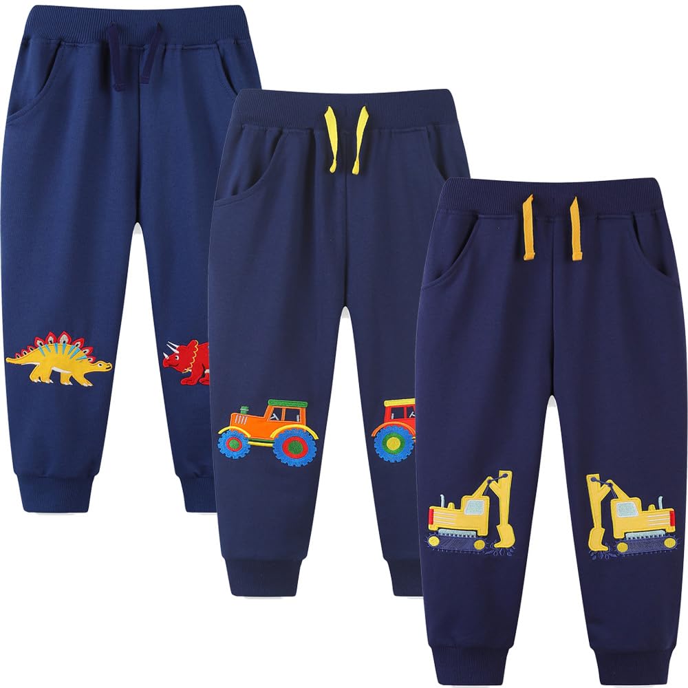 Autumn New Boys' Sweatpants Embroidered Sports Pants