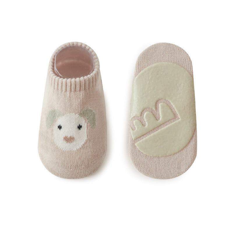 Spring And Summer Combed Cotton Non-slip Indoor Cool Children Toddler Socks